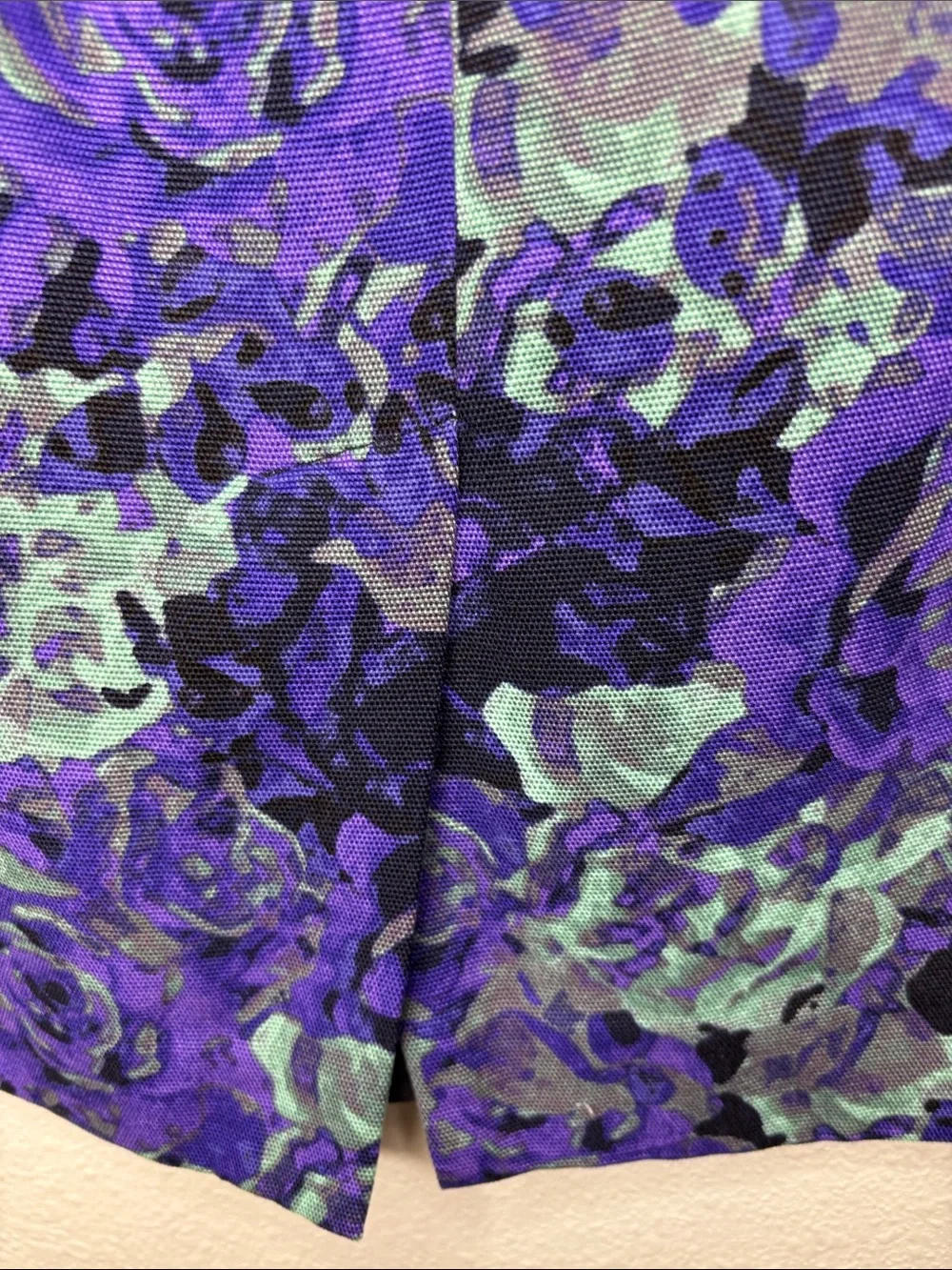 Talbots Purple & Teal Floral Pencil Skirt
